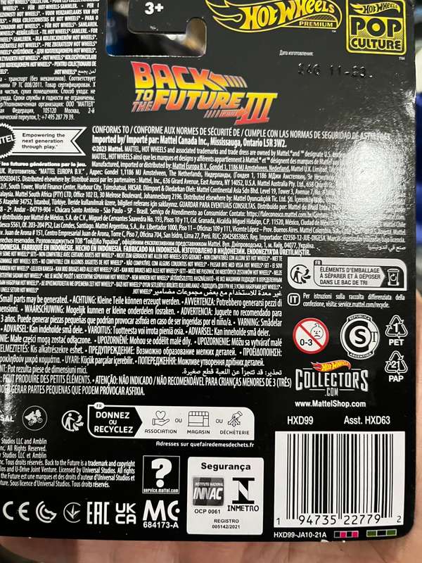 Hot Wheels Back to the Future 2024 version
