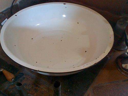 Large Enamel Basin