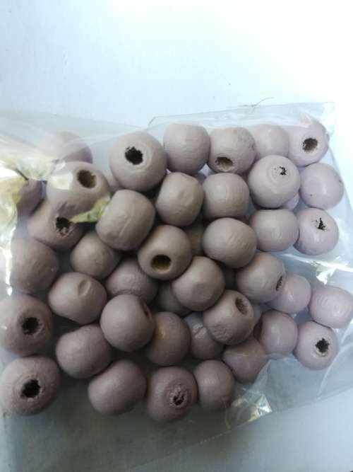 liliac 8mm wooden beads 50pc