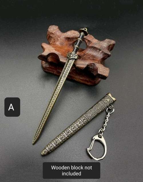 1 x Mini Sword & Sheath with Mini Stand - Collectable