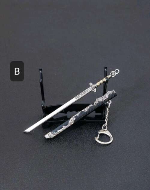 1 x Mini Sword & Sheath with Mini Stand - Collectable