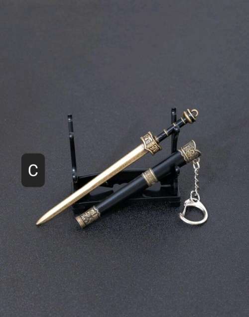 1 x Mini Sword & Sheath with Mini Stand - Collectable