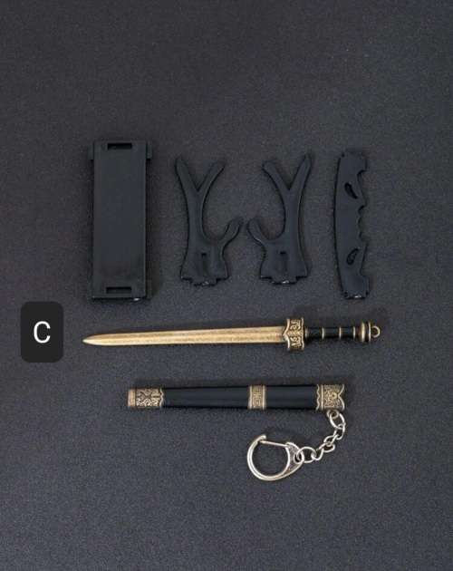 1 x Mini Sword & Sheath with Mini Stand - Collectable
