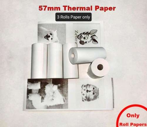 57mm Mini Printer Thermal Paper (3 Rolls) Non Stick