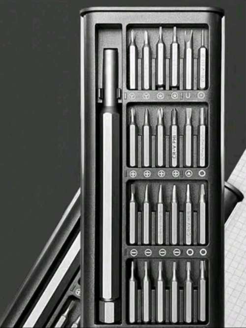 25pcs/set Carbon Steel Screwdriver, Minimalist Maintenance Tool Kit For Home