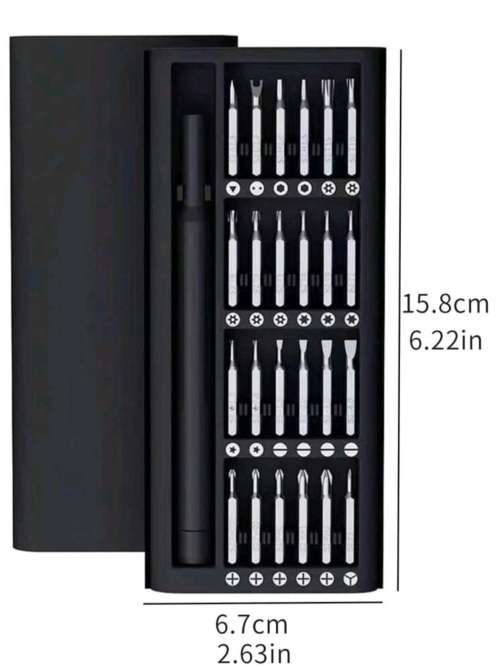 25pcs/set Carbon Steel Screwdriver, Minimalist Maintenance Tool Kit For Home