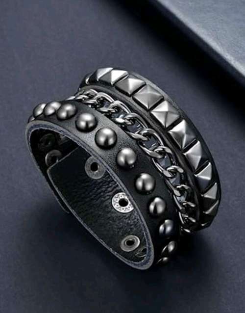 Spike Leather Wrist Cuff