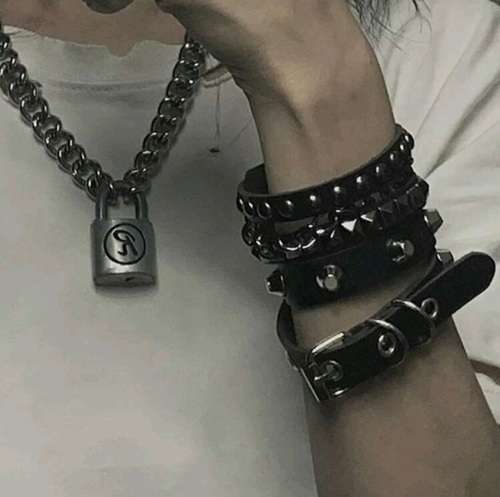 Spike Leather Wrist Cuff