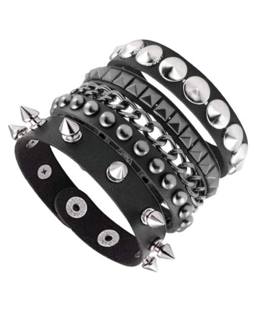 Spike Leather Wrist Cuff