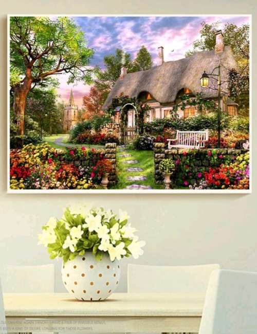 Paint By Numbers - Garden Hut (40cm x 50cm) Acrylic Kit