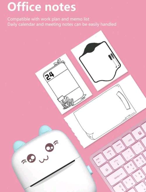 Mini Printer - Thermal Pocket Printer Blue  (Wireless)