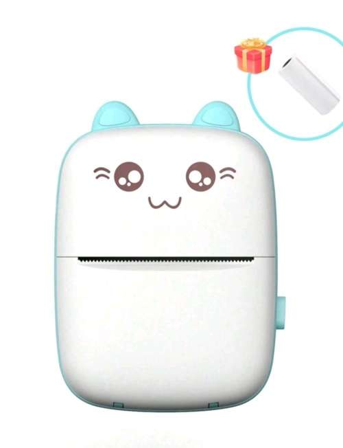Mini Printer - Thermal Pocket Printer Blue  (Wireless)