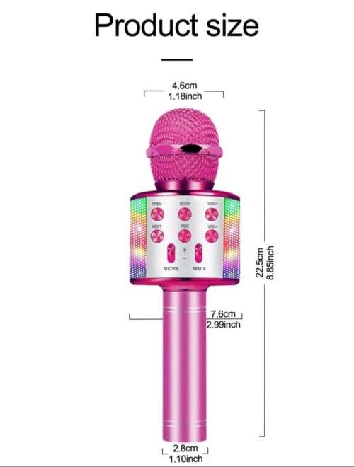 Wireless Mic With Recording Toy for Kids