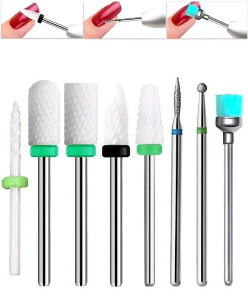 Universal Nail Buffer Drill Bits (8 piece)