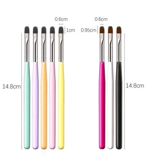 1pc Nail Art Ombre Round Head Blending Pen Tool Brush