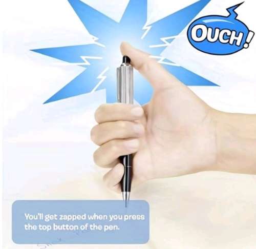 Prank Shock Writeable Pen - Joke Fun Pen