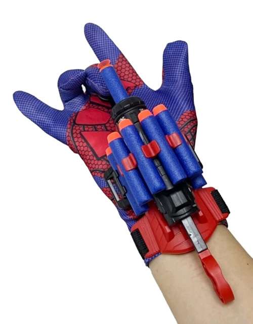 Spiderman Web Shooter Toy For Kids (20 Darts)play Launcher