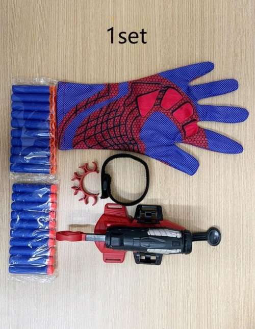 Spiderman Web Shooter Toy For Kids (20 Darts)play Launcher