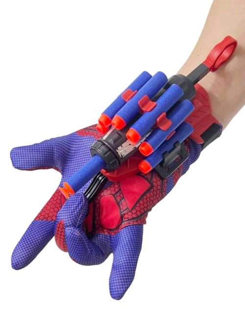 Spiderman Web Shooter Toy For Kids (20 Darts)play Launcher