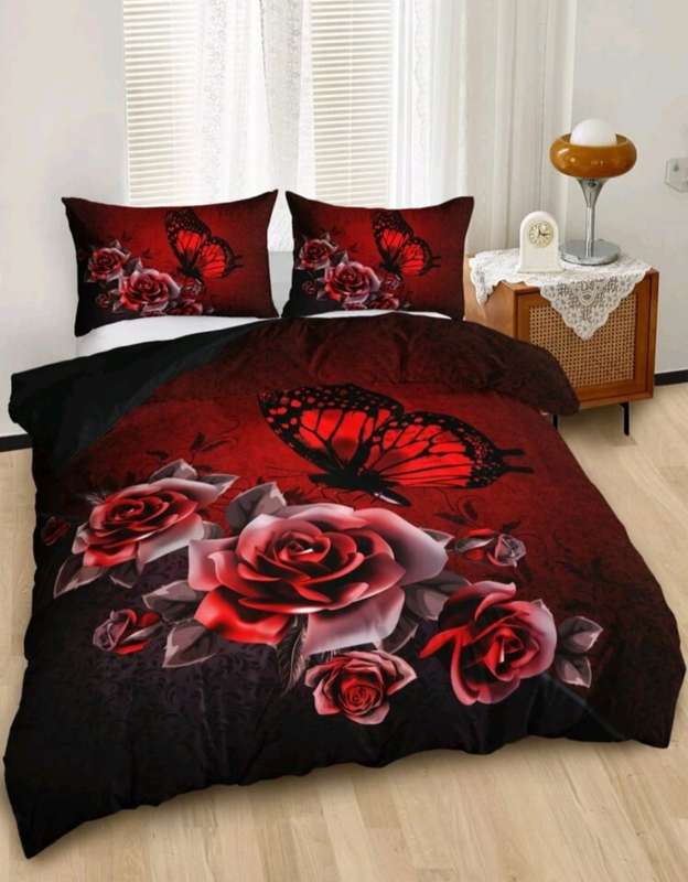 King Size Duvet Cover & 2 Pillow Cases (Summer Bedding)