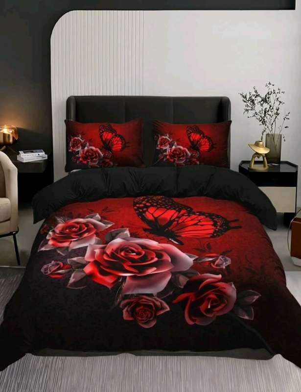 King Size Duvet Cover & 2 Pillow Cases (Summer Bedding)