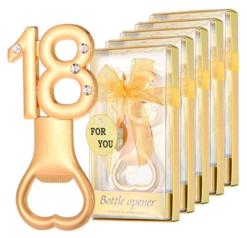 1 Pcs 18th Birthday Bottle Opener Gift