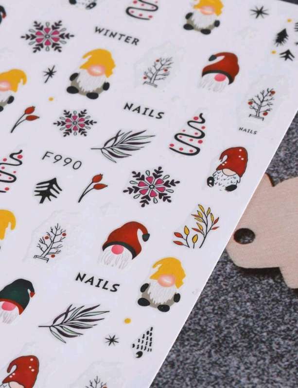 Christmas Nail Art Stickers (4 Sheets)