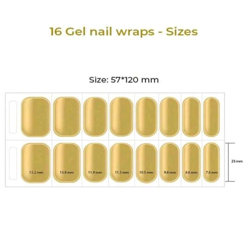 Gel Nail Wraps - Instant Manicure (choose color)