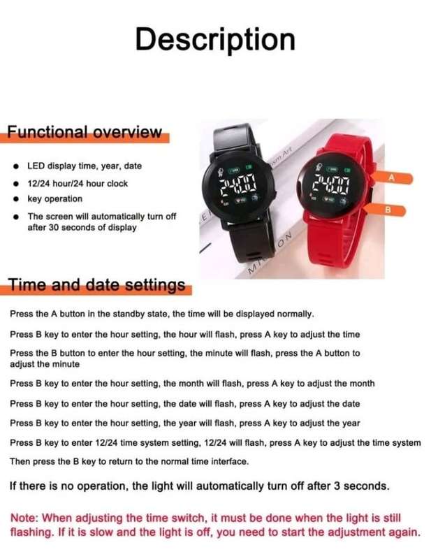 2Pc Electronic Watch Set (with Pedometer)