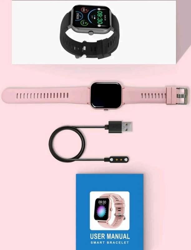 Pink Smart Watch With Call Option
