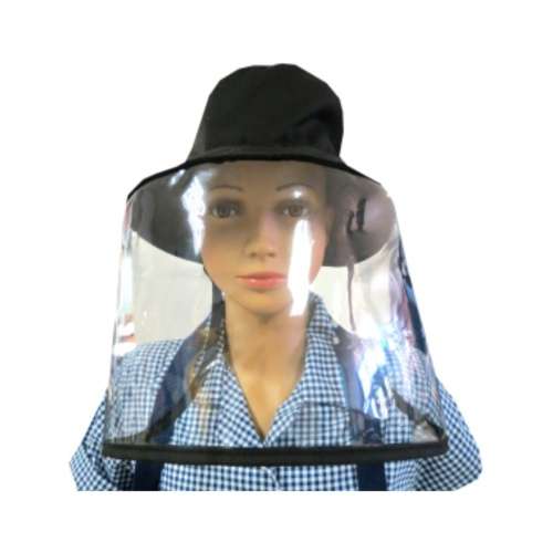 Kids Bucket Hat Visor - Black Med 47cm