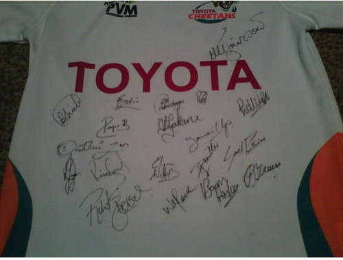 CHEETAHS SIGNED 2013 SUPERRUGBY JERSEY