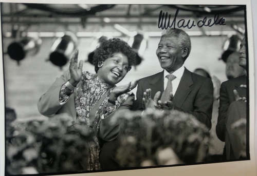 Nelson Mandela signed Photo - with COA
