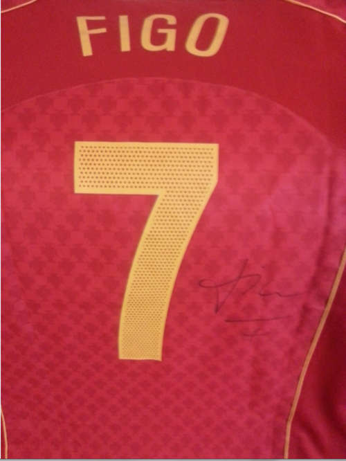 LUIS FIGO SIGNED PORTUGAL SHIRT with coa-- SALE!!