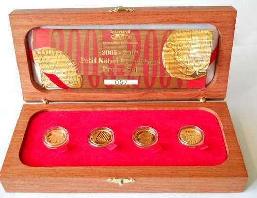 2005-2007 PETIT NOBEL PEACE PRIZE PROTEA COIN SET, Set 57/300.