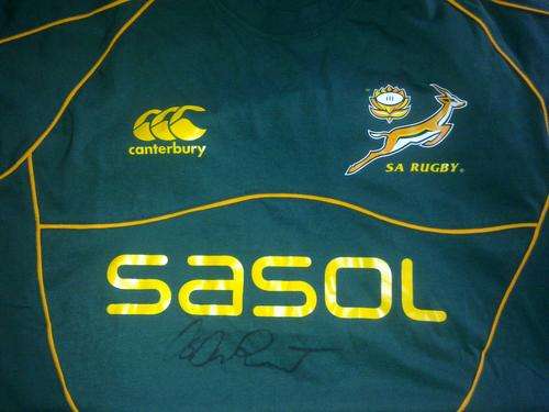 Os Du Randt - signed supporters shirt