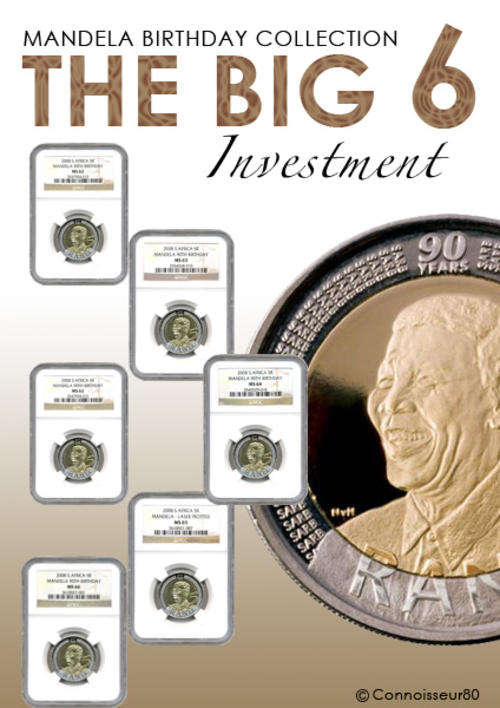 ***WOW NGC MANDELA BDAY SET: MS62-MS67 + HIGH GRADE PCGS MS67***