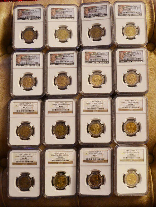 ***WOW NGC 2000 & 2008 MANDELA 20 COIN PORTFOLIO COLLECTION-BID PER COIN***