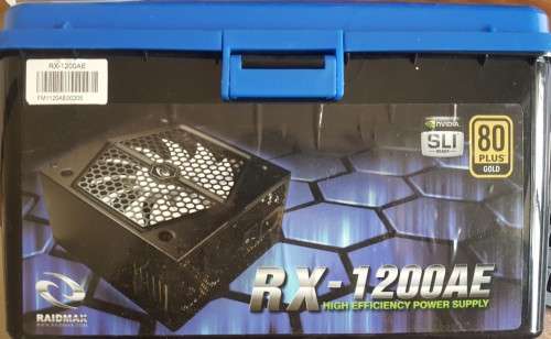 Excellent Condition RAIDMAX RX-1200AE 80PULS GOLD Semi-modular Power Supply For Sale