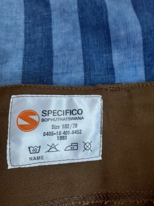 SADF Nutria Trousers, 1991/2 edition Size 102/79. Buyer pays shipment