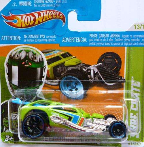 Hot Wheels 2012 Surf Crate Treasure Hunt (Green on Short card)