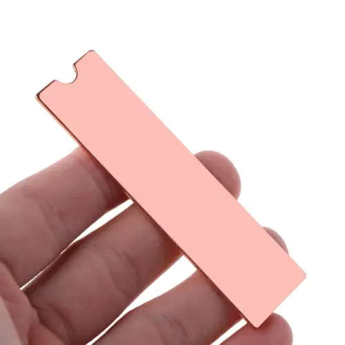 Pure Copper Heatsink Heat Sink Heat with Thermal Pads M.2 NGFF 22x80 PCI-E NvME SSD (1mm)