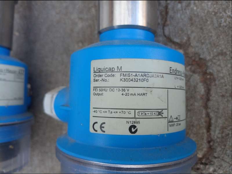 Endress+Hauser FMI51 HART 4-20mA Liquicap M Capacitance Level Transmitter 1620mm