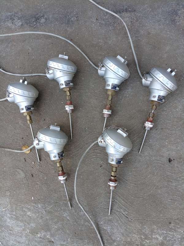 PT100 thermocouple 100mm probe with 4-20mA Smart temperature transmitter RTD sensor head