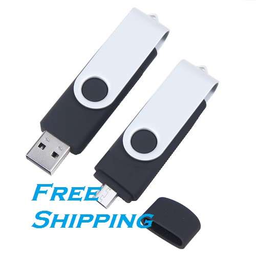 32GB USB 2.0 FLASH MEMORY DRIVE WITH OTG FOR SMART PHONES SAMSUNG NOTE GALAXY MOTOROLA NOKIA