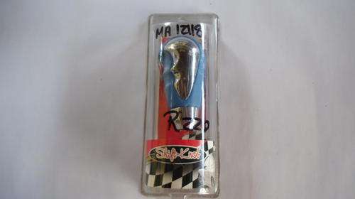 Gear Shift Knob Silver and Blue