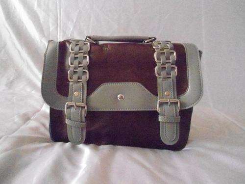 Lovely ladies Leather Handbag with Buckle Design