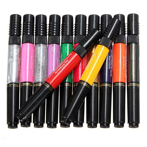 12 or 24PCS Mix Colors Nail Art Varnish Polish Brush Pen Set Kit