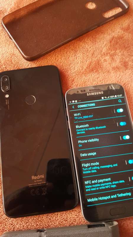 Samsung Galaxy S7 Edge Good Working Condition Plus Redmi Note 7 with Suspected Faulty LCD