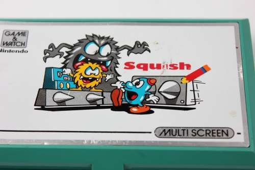 Vintage Nintendo Double Screen Game `Squish`